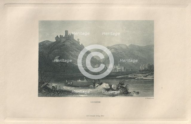 Das Malerische und Romantische Rheinland: Cochem, 1928. Creator: Henry Winkles (British, 1801-1900); Kurt Schroeder.