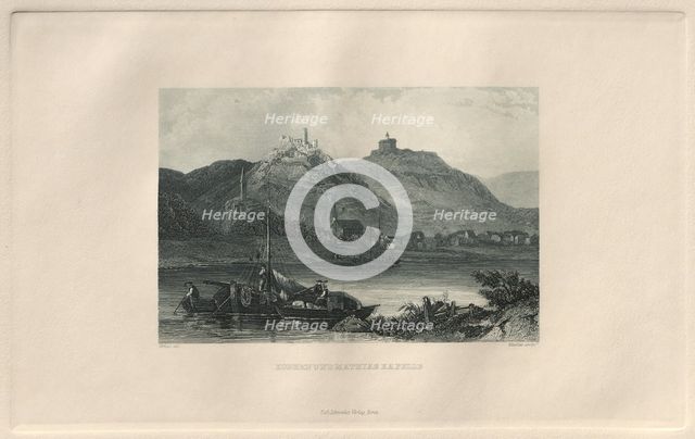 Das Malerische und Romantische Rheinland: Kobern und Mathias Kapelle, 1928. Creator: Henry Winkles (British, 1801-1900); Kurt Schroeder.