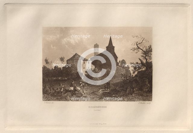 Das Malerische und Romantische Rheinland: Kronenburg (Eiffel), 1928. Creator: Henry Winkles (British, 1801-1900); Kurt Schroeder.
