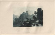Das Malerische und Romantische Rheinland: Niedeggen, 1928. Creator: Henry Winkles (British, 1801-1900); Kurt Schroeder