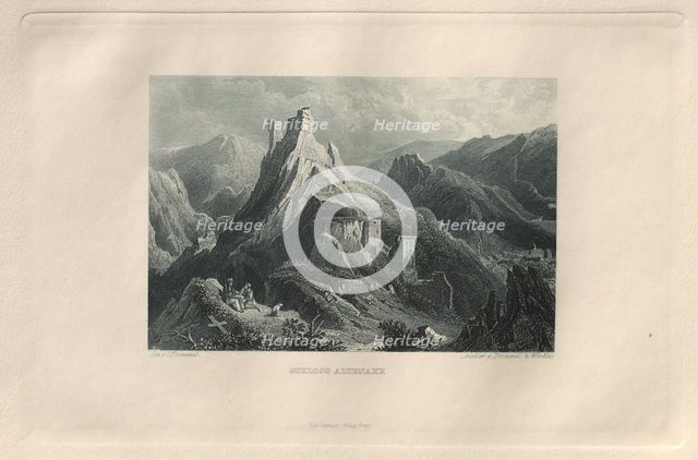 Das Malerische und Romantische Rheinland: Schloss Altenahr, 1928. Creator: Henry Winkles (British, 1801-1900); Kurt Schroeder.