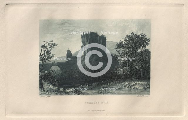 Das Malerische und Romantische Rheinland: Schloss Elz, 1928. Creator: Henry Winkles (British, 1801-1900); Kurt Schroeder.