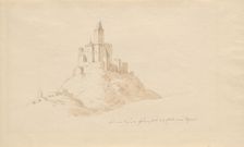 Das alte Schloss Gutenfeis bei Caub am Rhein. Creator: Julius von Leypold