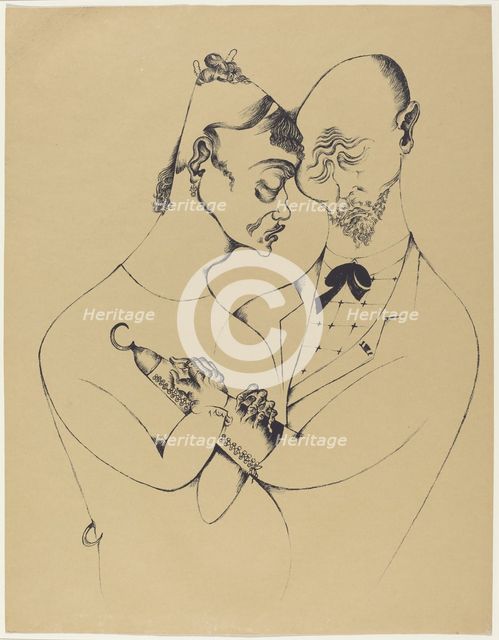 Das Ehepaar (The Married Couple), 1920. Creator: Heinrich Hoerle.