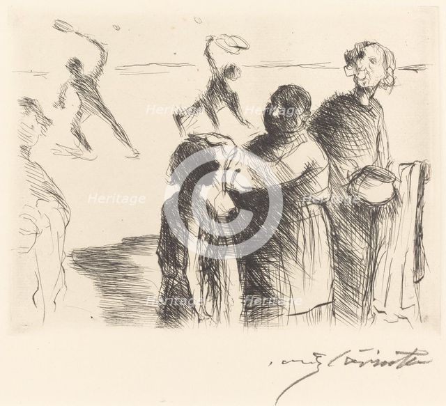Das Gastmahl des Trimalchio: pl. II (The Banquet of Trimalchio: pl. II), 1919. Creator: Lovis Corinth.