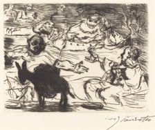 Das Gastmahl des Trimalchio: pl. V (The Banquet of Trimalchio: pl. V), 1919. Creator: Lovis Corinth