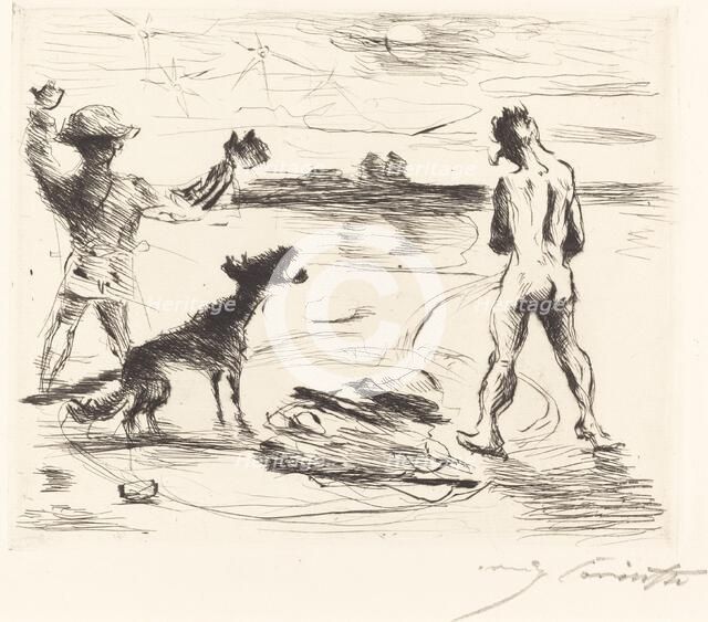 Das Gastmahl des Trimalchio: pl. VII (The Banquet of Trimalchio: pl. VII), 1919. Creator: Lovis Corinth.