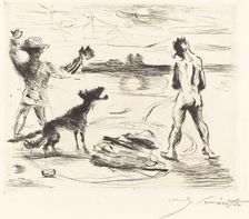 Das Gastmahl des Trimalchio: pl. VII (The Banquet of Trimalchio: pl. VII), 1919. Creator: Lovis Corinth