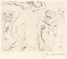 Das Gastmahl des Trimalchio: pl. XI (The Banquet of Trimalchio: pl. XI), 1919. Creator: Lovis Corinth
