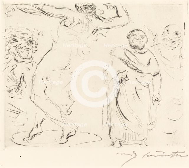 Das Gastmahl des Trimalchio: pl. XI (The Banquet of Trimalchio: pl. XI), 1919. Creator: Lovis Corinth.