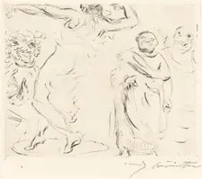 Das Gastmahl des Trimalchio: pl. XI (The Banquet of Trimalchio: pl. XI), 1919. Creator: Lovis Corinth