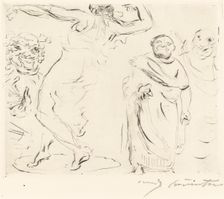 Das Gastmahl des Trimalchio: pl. XI (The Banquet of Trimalchio: pl. XI), 1919. Creator: Lovis Corinth