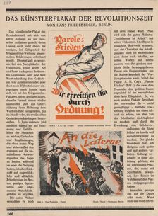 Das Künstlerplakat der Revolutionszeit, c1919. Creator: Max Pechstein