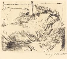 Das Kranke Kind (The Sick Child), 1918. Creator: Lovis Corinth