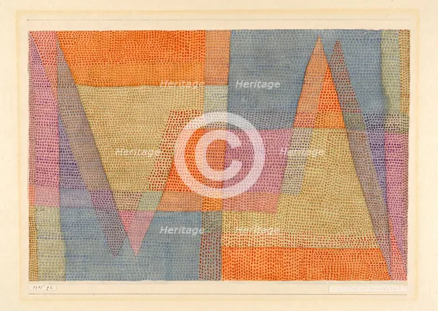 Das Licht und die Schärfen (La lumière et les arêtes), 1935. Creator: Klee, Paul (1879-1940).