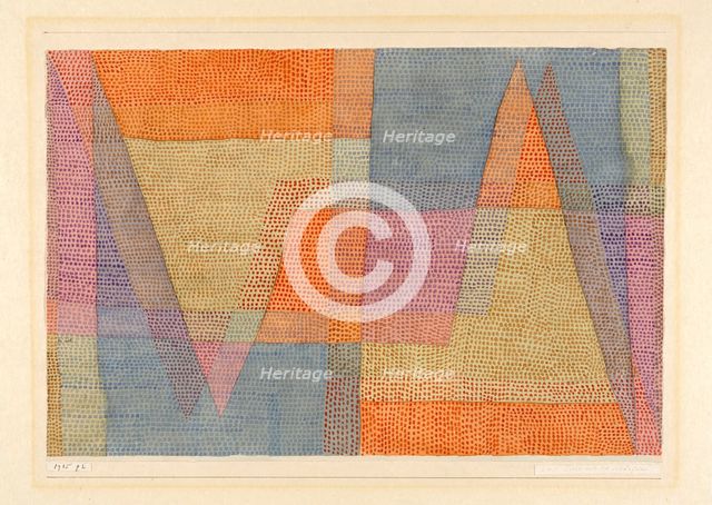 Das Licht und die Schärfen (La lumière et les arêtes), 1935. Creator: Klee, Paul (1879-1940).