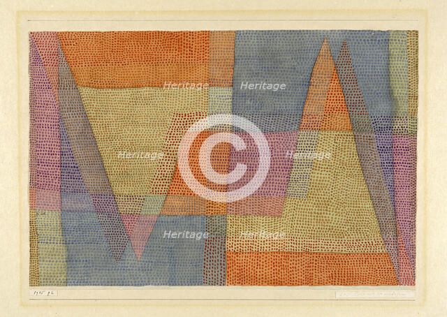 Das Licht und die Schärfen (La lumière et les arêtes), 1935. Creator: Klee, Paul (1879-1940).