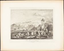 Das Tännengebirge bei Salzburg (The Tännengebirge near Salzburg), 1830. Creator: Ludwig Richter