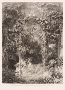Das Waldfräulein (The Lady of the Forest), 1845. Creator: Eugen Napoleon Neureuther