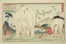 Dashun (Taishun), from the series "Twenty-four Paragons of Filial Piety as a Mirror for..., c. 1843. Creator: Utagawa Kuniyoshi