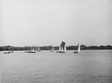 D.B.C.Y. [Detroit Boat Club yacht] regatta, just after the start, between 1900 and 1910. Creator: Unknown
