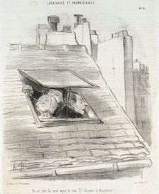 De ce côté-là, vous voyez la tour St. Jacques..., 1847. Creator: Honore Daumier