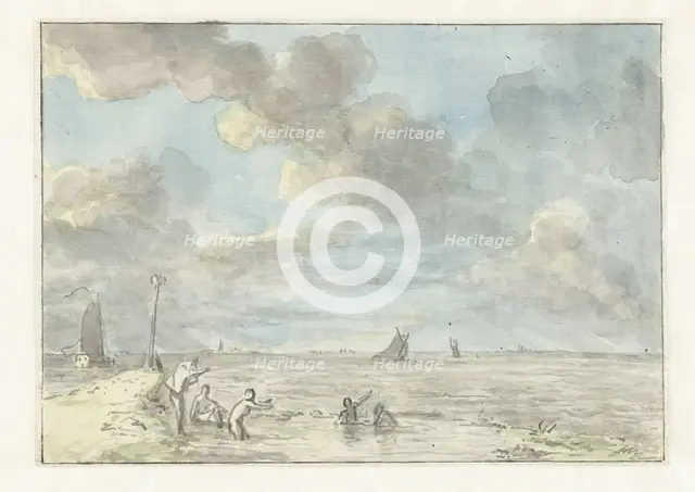 De Baak, a seaside resort on the IJ, 1803. Creator: Juriaan Andriessen.