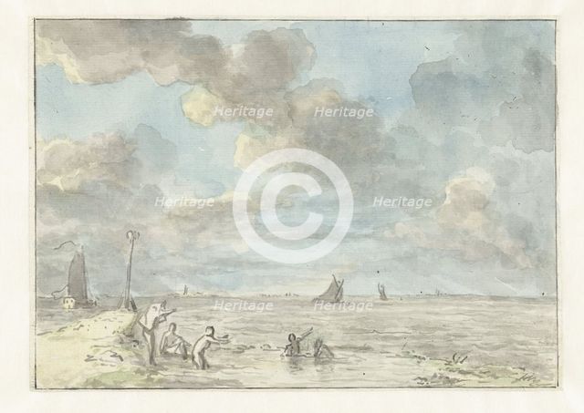 De Baak, a seaside resort on the IJ, 1803. Creator: Juriaan Andriessen.
