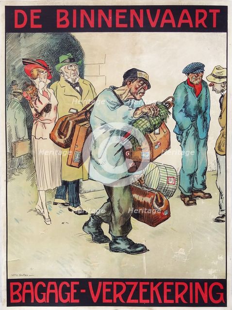 De Binnenlandse Vaart Risico Sociëteit, c1920. Creator: Sluiter, Jan Willem (1873-1949).
