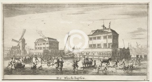 De Block-huysen. Creator: Reinier Nooms (Dutch, c. 1623-1667).