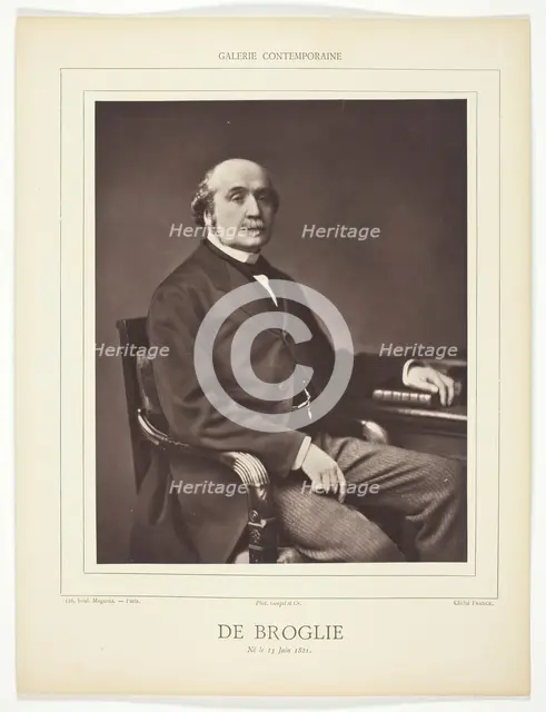 De Broglie, 1875/77. Creator: Franck.