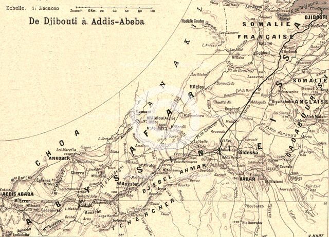''De Djibouti a Addis-Abeba; Le Nord-Est Africain', 1914. Creator: Unknown.