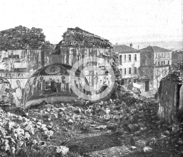 'De Florina a Monastir; ruines de l'eglise d' Ekchisou', 1916. Creator: Unknown.