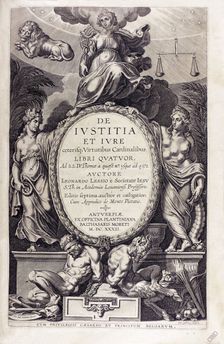 De iustitia et iure by Leonardus Lessius, 1632. Creator: Anonymous
