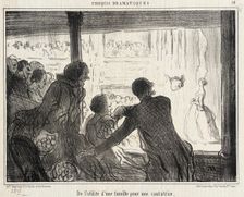 De l'utilité d'une famille pour une cantatrice, 1857. Creator: Honore Daumier