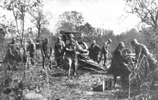 'De L'Argonne aux Flandres; L'artillerie belge, le 28 septembre 1918, progressant..., 1918. Creator: Unknown