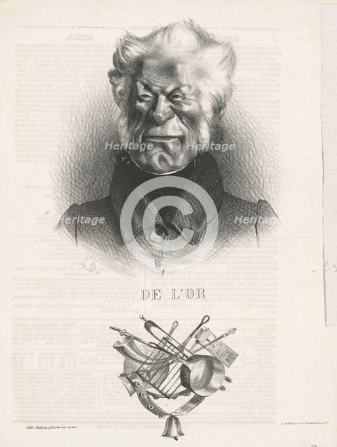 De L'or (J. -Ant. -Adrien Delort), 19th century. Creator: Honore Daumier.