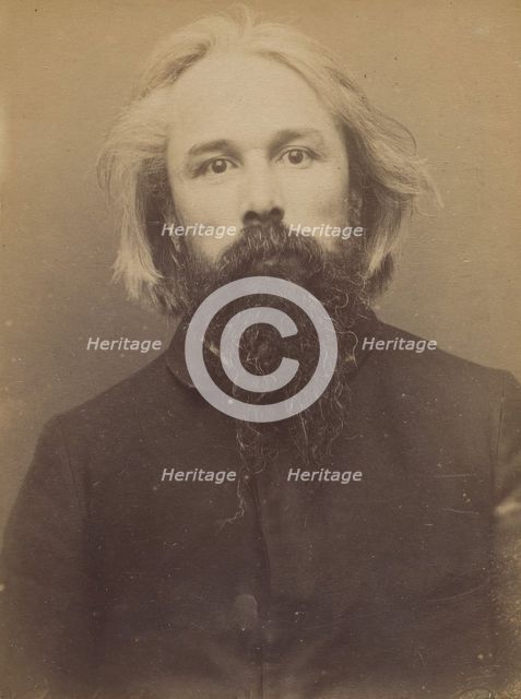 De la Salle. Gabriel. 45 ans, né à Nantes (Loire-Inf.). Publiciste. Disposition du Préfet ..., 1894. Creator: Alphonse Bertillon.