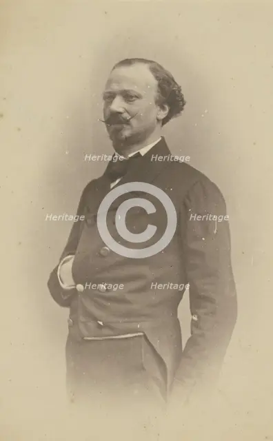 De La Pierre, lieutenant, dueliste, boulevardier, 1855-1859. Creator: Nadar.