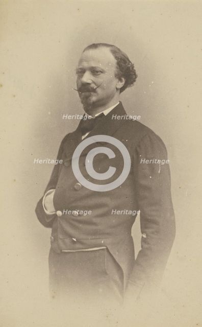 De La Pierre, lieutenant, dueliste, boulevardier, 1855-1859. Creator: Nadar.