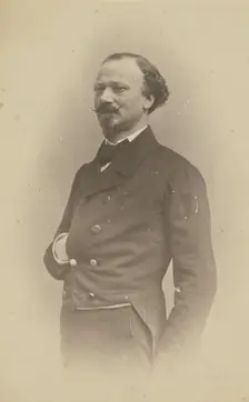 De La Pierre, lieutenant, dueliste, boulevardier, 1855-1859. Creator: Nadar