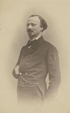 De La Pierre, lieutenant, dueliste, boulevardier, 1855-1859. Creator: Nadar