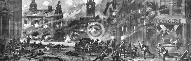 'De la Woevre aux Flandres; En Belgique: des cavaliers anglais demontes', 1914. Creator: Unknown.