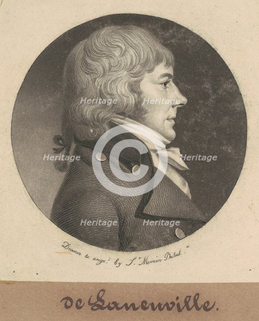 de Laneuville, 1800. Creator: Charles Balthazar Julien Févret de Saint-Mémin.