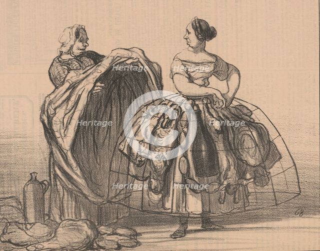 De l'utilité de la crinoline pour frauder l'octroi (On the usefulness of the crinoline to smugglers)