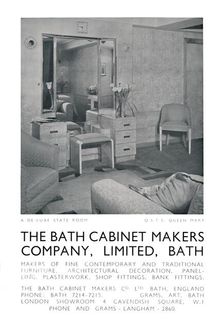 De-luxe state room on board the QSTS Queen Mary, 1942