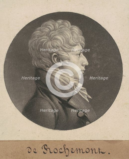 de Rochemont, 1806. Creator: Charles Balthazar Julien Févret de Saint-Mémin.