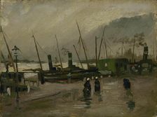 De Ruijterkade in Amsterdam, 1885. Creator: Gogh, Vincent, van (1853-1890)