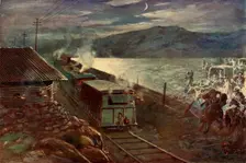 De Wet's Attempt to Cross the Railway 1902. Creator: Unknown