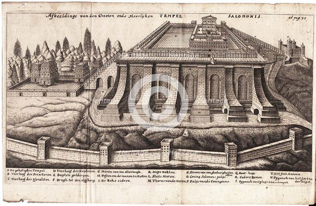 De templo Hierosolymitano (Solomon's Temple). Artist: Leon, Jacob Judah Aryeh (1603-1675)